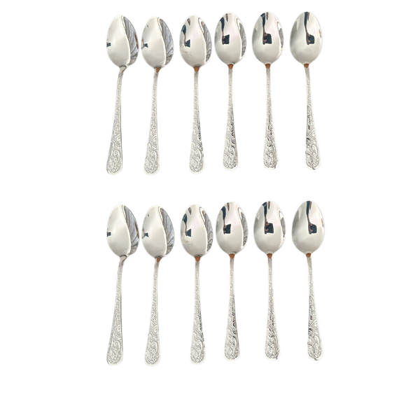 Silver Stainless steel Table Spoons