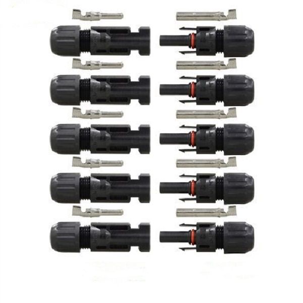 Waterproof Solar MC 4 Connector for PV Energy System IP67 5pc Sets - MRUL