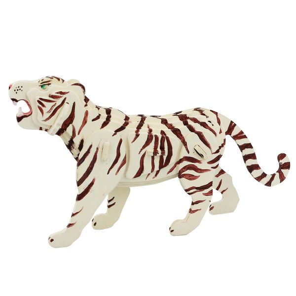 Robotime 3D Wooden Puzzle with Paints - Tiger - 13cm Long