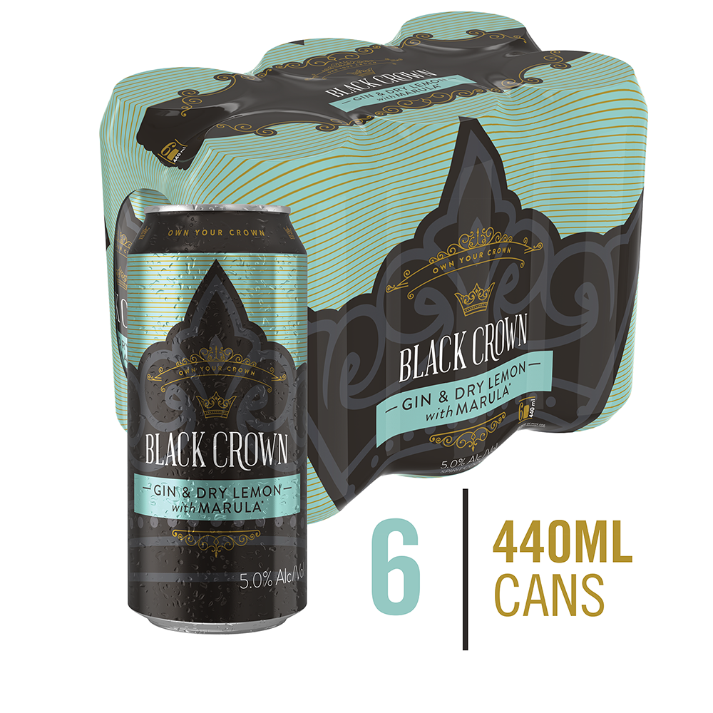 black-crown-premix-gin-and-dry-lemon-with-marula-6-x-440ml-cans-buy