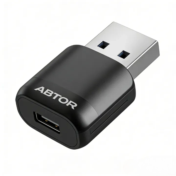 ABTOR Wireless CarPlay &amp; Android Auto Adapter, USB Plug-and-Play