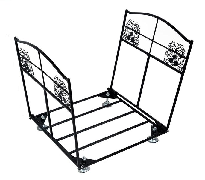 Folding Firewood Log Rack - Black