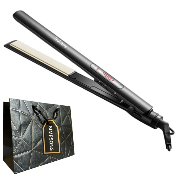 Sokany - Advanced Copper Ceramic Technology Hair Iron &amp; Luxury Simpson Bag