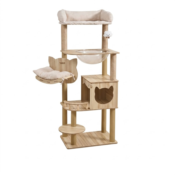 150cm Large Cat Tree Stand Kitten Play House
