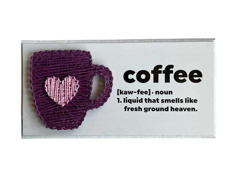 Kitchen Coffee String Art Decor Wall Art Kitchen Tea Gift
