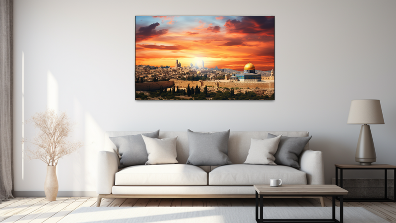 Canvas Wall Art - Jerusalem Skyline - HD0251