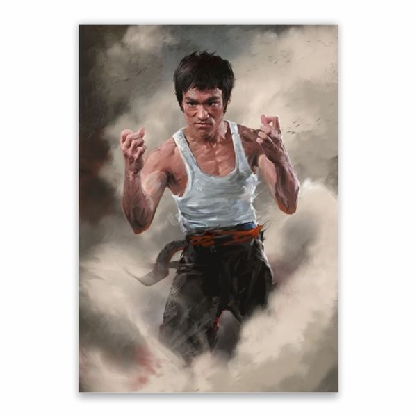 Bruce Lee Smoke Poster - A1