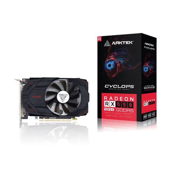 Arktek AMD Radeon RX550 4GB GDDR5 128-bit HDMI DVI DP Graphics Card