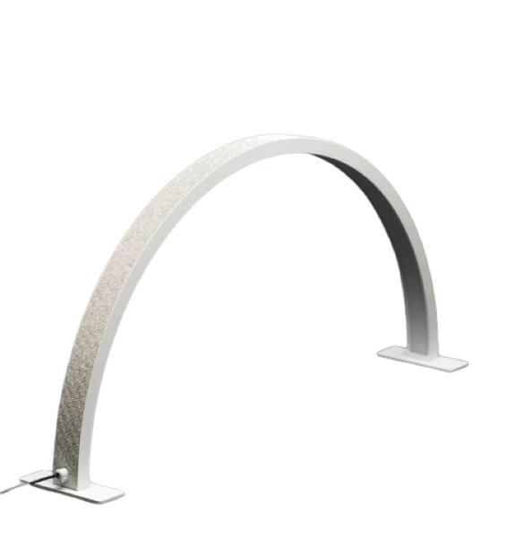 Half Moon Nail Table Light with Diamond Decor 22