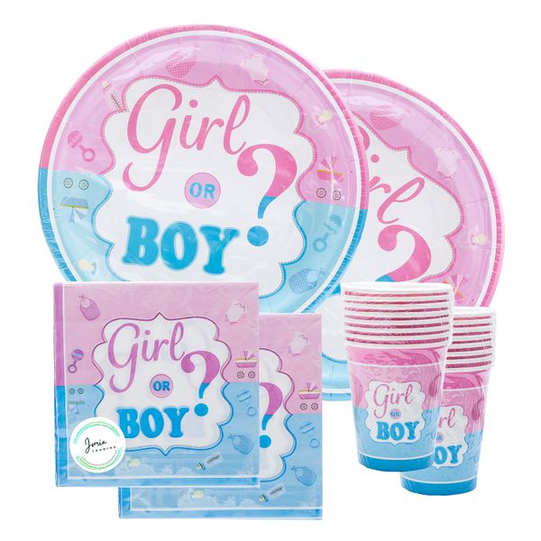 Gender Reveal Party Box 3 Piece Party Box - 20 Invites