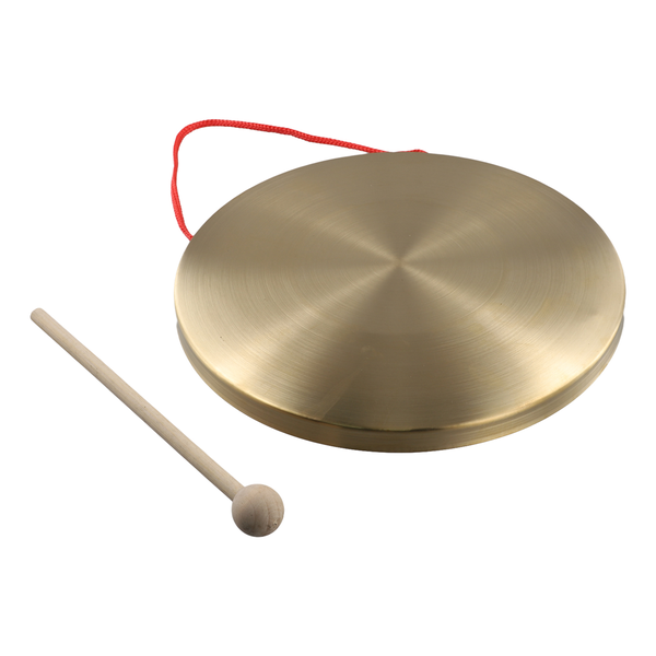 22cm Hand Gong Brass Copper Chapel Opera Percussion with Round Play Hammer