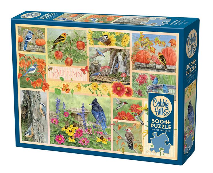 Cobble Hill Garden Birds in Autumn 500 Piece Puzzle