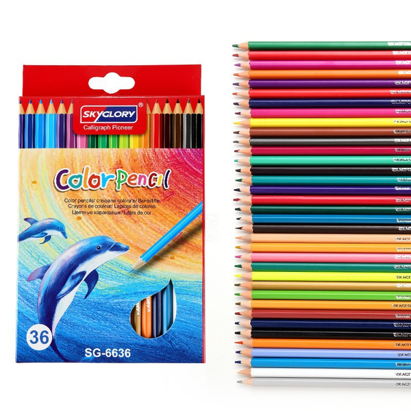 36-Color Colored Pencils Set: Vibrant Art Supplies