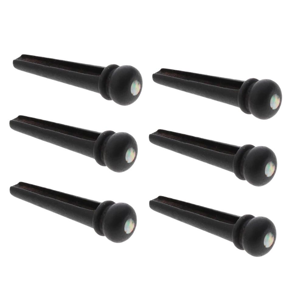 Black Guitar Bridge Pins