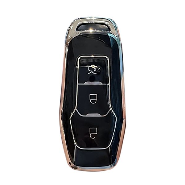 Ford Type C Car Key TPU Case &amp; Holder-Black