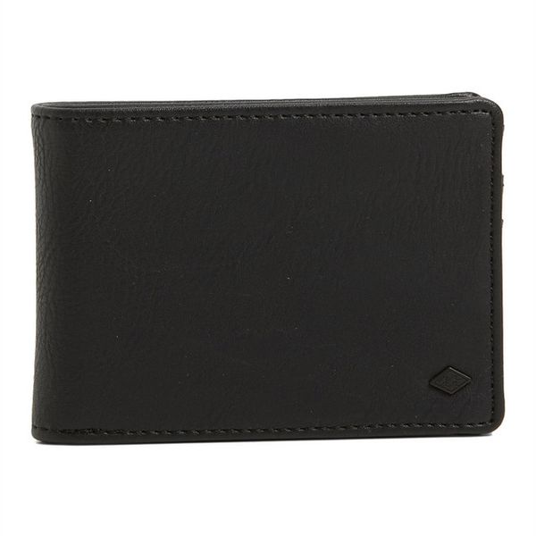 Billabong Mens Revival Slim Line Bi-fold Wallet - Black
