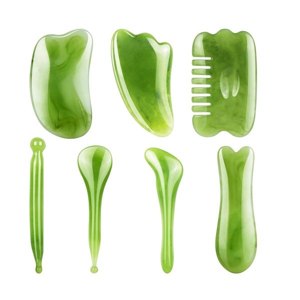 7 Piece Facial Body Scraping Massage Tools for Pain Relief Muscle Relaxation