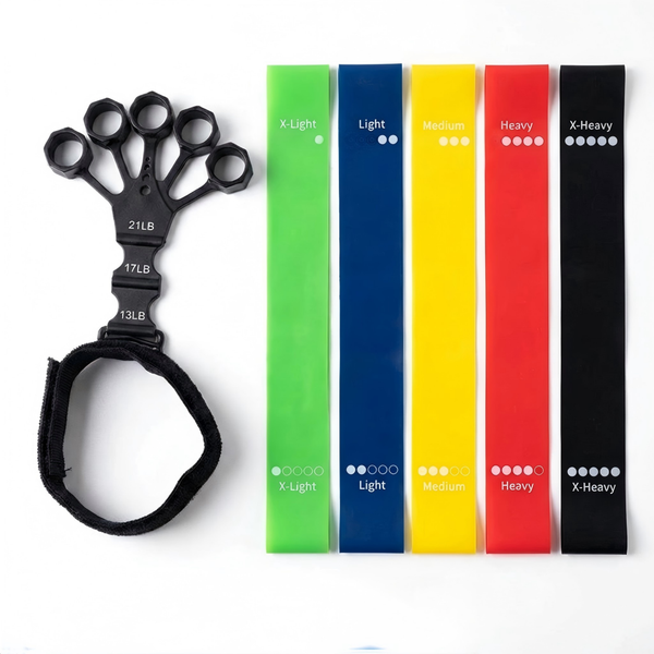 Resistance Band with Loop 5 Strength Set - Bright Colours