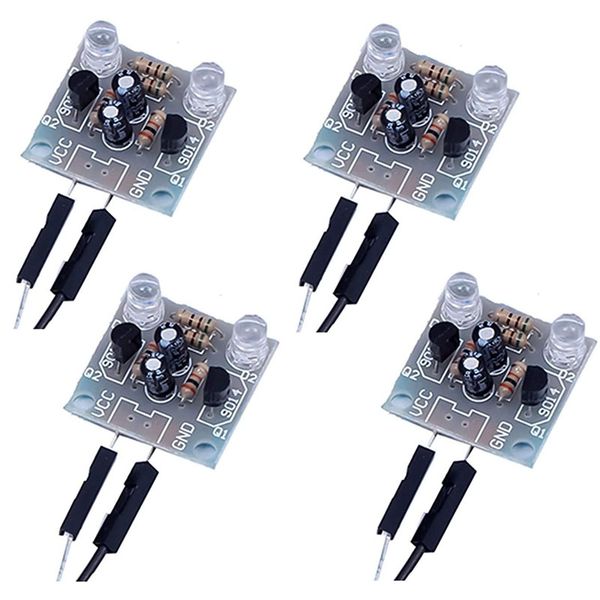 4-Piece Set 5mm LED Flash DIY Kit Electronic PCB Circuit