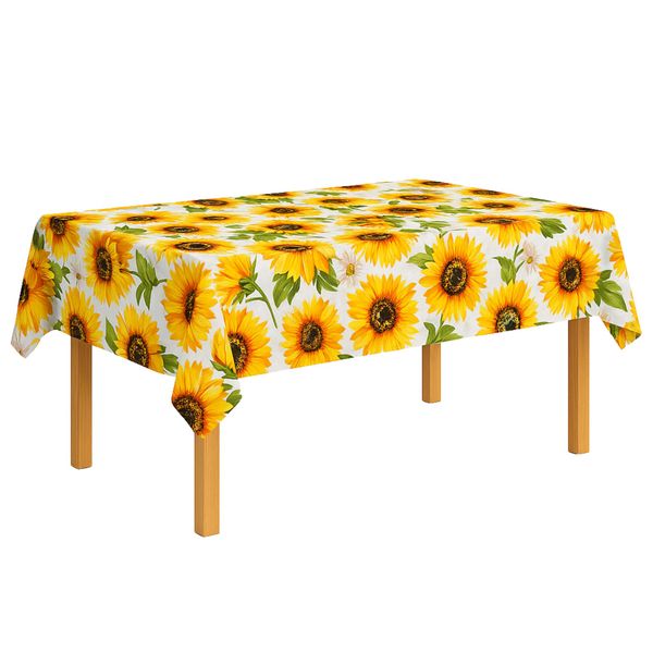 Sunflower Splendour Tablecloth | Easy Care | 150x250cm | Stain Resistant