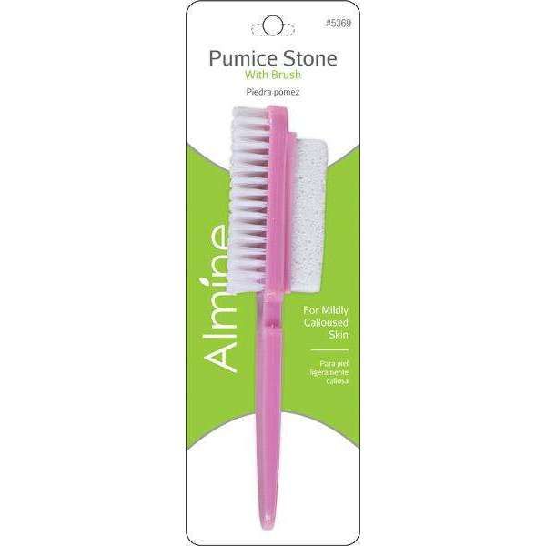 ANN05369 - Almine - Pumice Stone with Brush Asst Color - 6 Pack