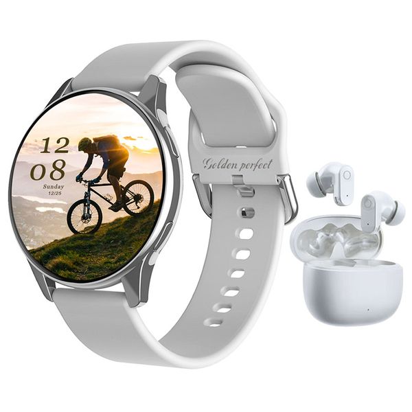 Ultimate Tech Combo: Golden Perfect Smartwatch+Earphones for Every Occasion