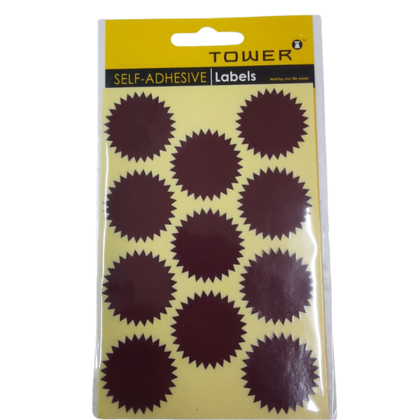 Tower-Notarial Seals N40 (40mm DIA) 77 labels-Maroon