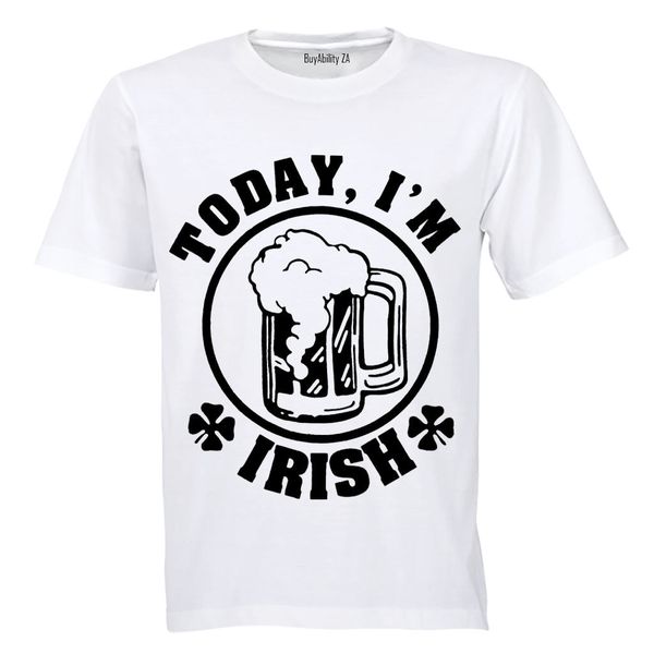 Today, I'm IRISH! - Mens T-Shirt - White