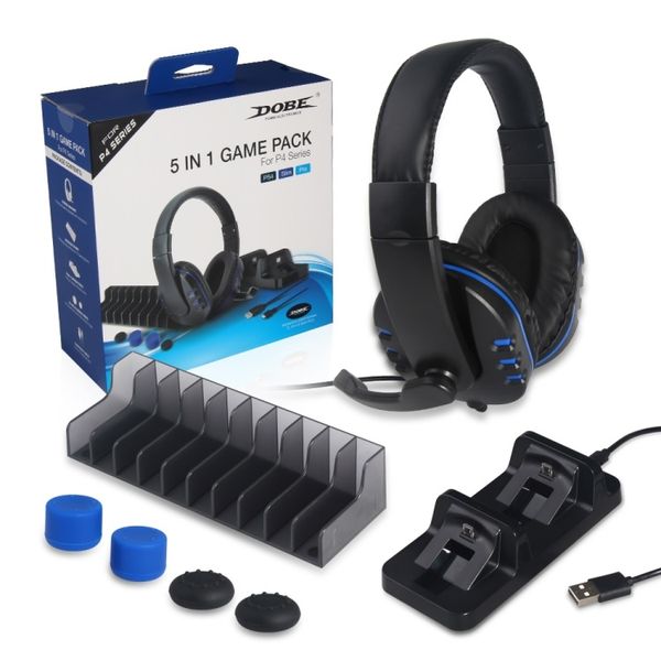 Dobe 5 in 1 Game Pack For PS-4 Series Slim Pro