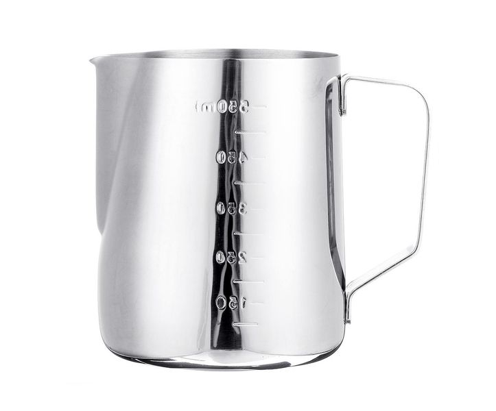 Frothing Jug 550ml 11X8cm Stainless Steel with Measurements