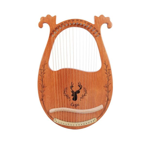 Lyre Harp 16 Metal Strings Mahogany Body Lyre Harp