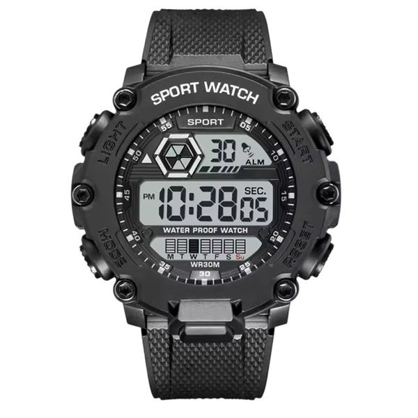 Waterproof 30mm Digital Watches for Men Sport Stopwatch