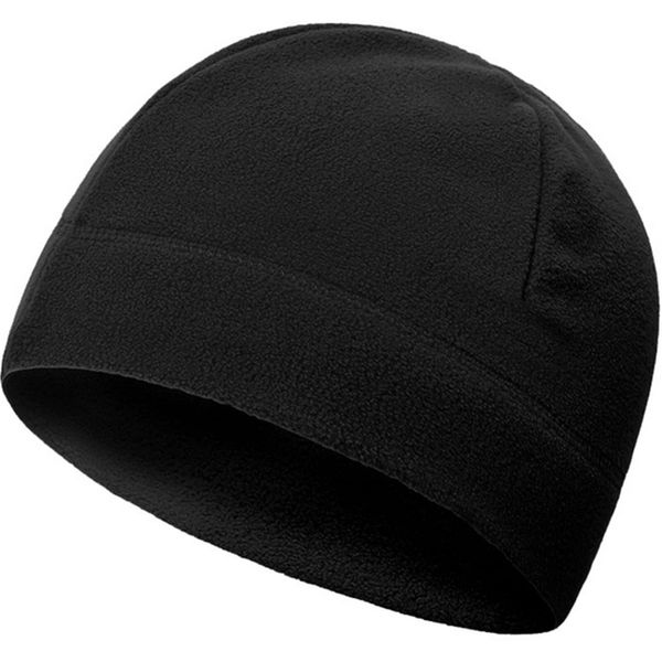 Black Outdoor Fleece Warm Hats (Winter Product) 5pcs