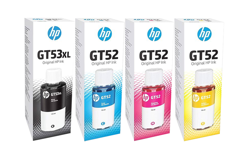 HP GT53 Black &amp; GT52 Color Ink tank Bundle
