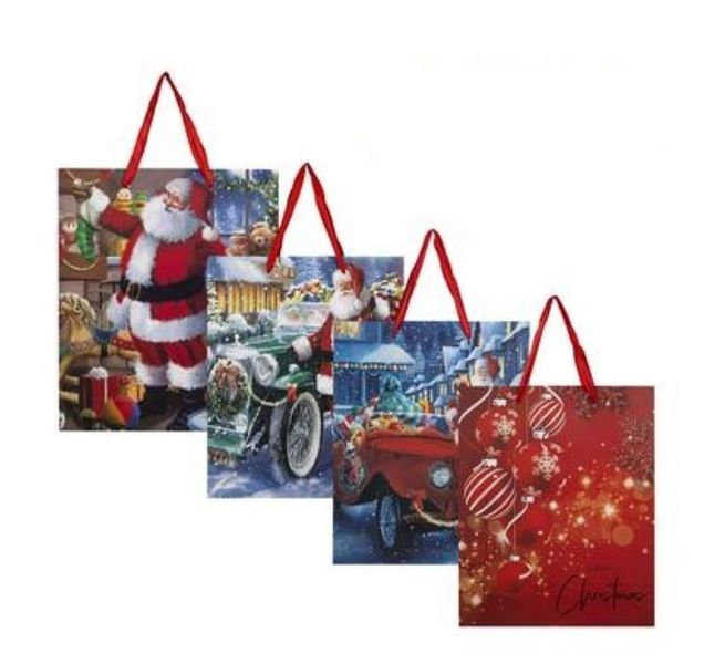Festive Xmas Stationery Gift Bag Set Of 4