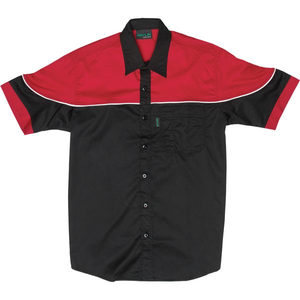 Javlin - Men's Two Tone Pit Shirt - Black &amp; Red