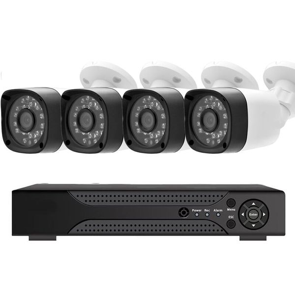 4 Channel Wireless CCTV Security Cameras Kit - DVR with 4 Cameras