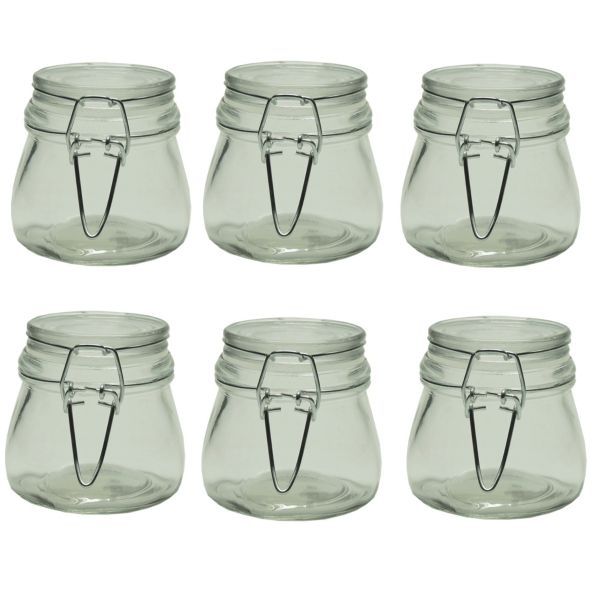 Cliptop Jam Jar 8cm x 7cm (160 ml) - 6 Pack