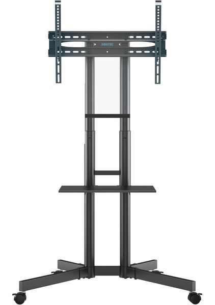 Bontec Mobile TV Trolley Wheel Shelf Stand 32-85" Height adjustable 60Kg