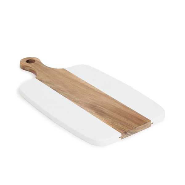 George &amp; Mason - Marble &amp; Acacia Rectangular Board - 34cm