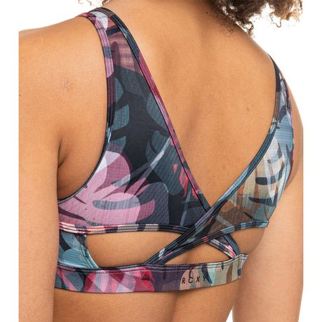 Roxy Womens Tropic Sky Printed Sports Bra