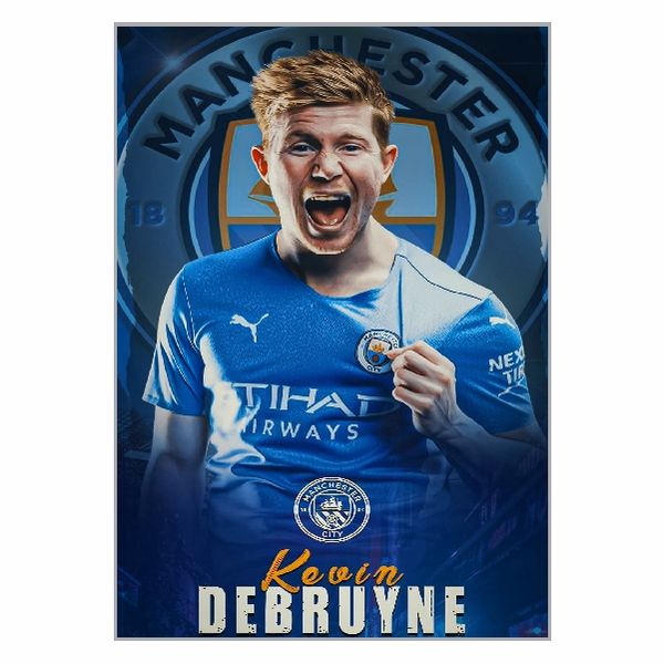 Kevin De Bruyne Man City Celebration Poster - A1