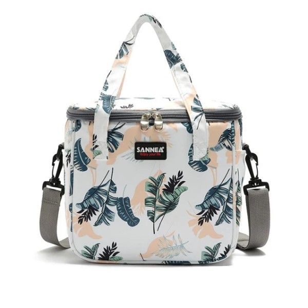 Insulated Lunch Cooler Bag Leakproof Thermal 9L Leaf Design