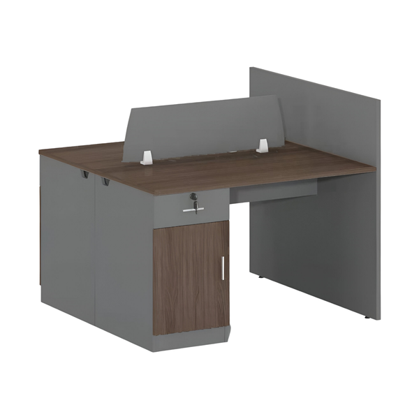 120 x 120 x 110cm Merge Two-Seater Workstation Office Desk