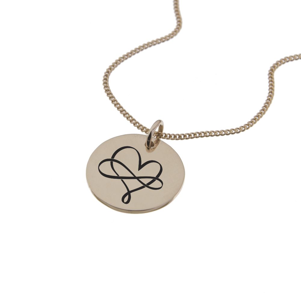 Infinity Heart 18ct Rose Gold Necklace With Chain Shop Today Get It