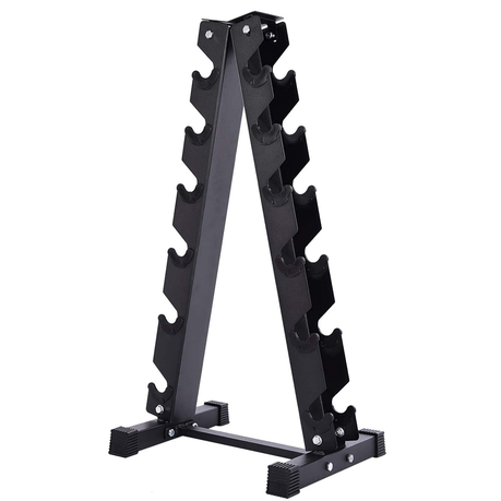 Dumbbell Rack, A-Frame (6-tier) Dumbbell Storage Organizer for Home Gym Image