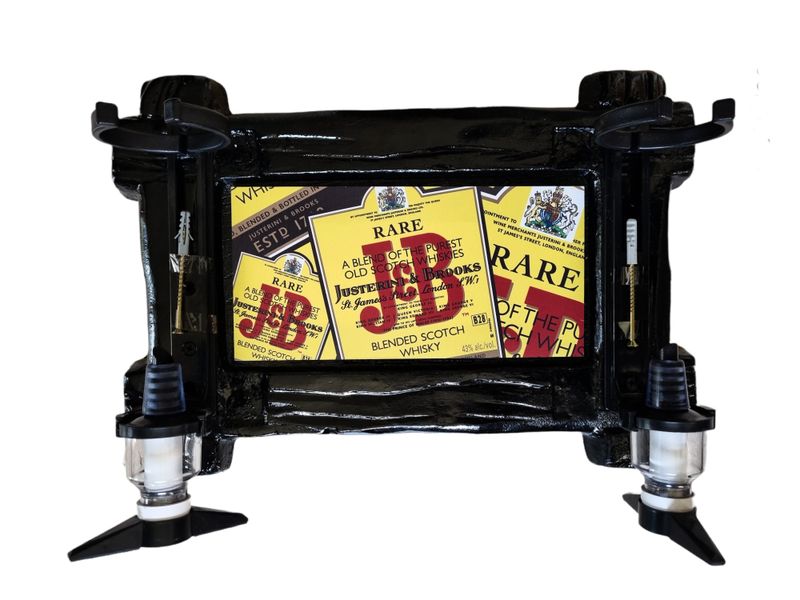 J &amp; B Whiskey - 2 Optic Liquor Dispenser - Black