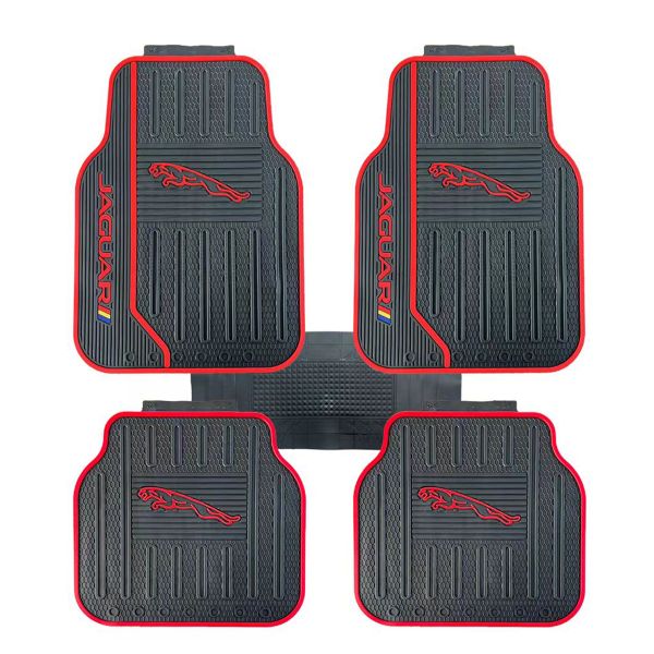 CFM-001-5-JAGUAR, 5 PCS Heavy Duty Rubber 3D Moulded Car Floor Mat-Jaguar