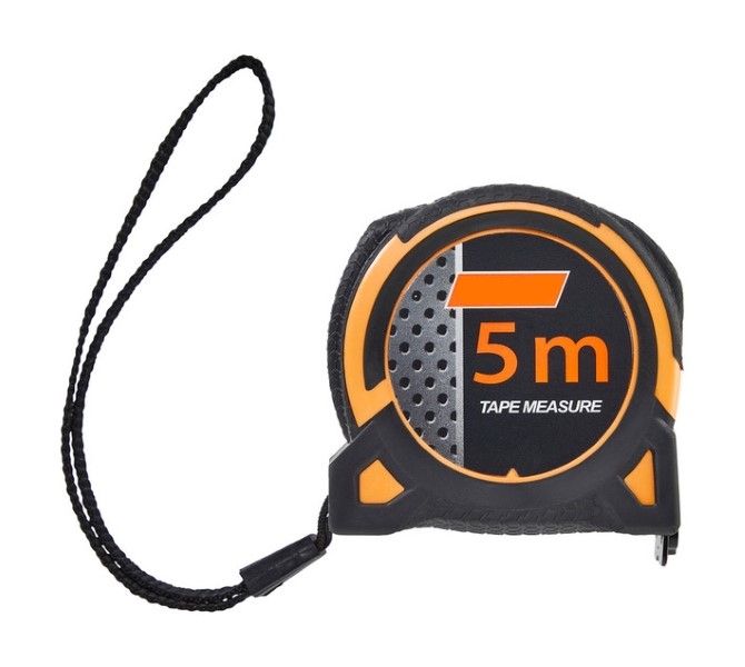 5m Tape Measure Orange and Black