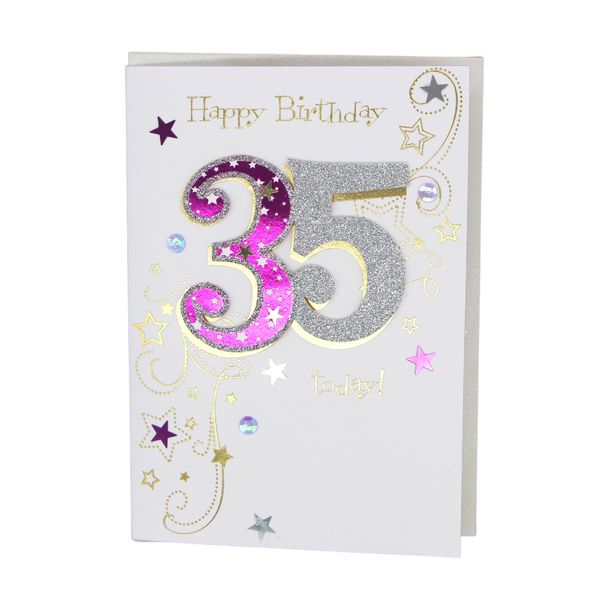 Happy 35th Birthday card